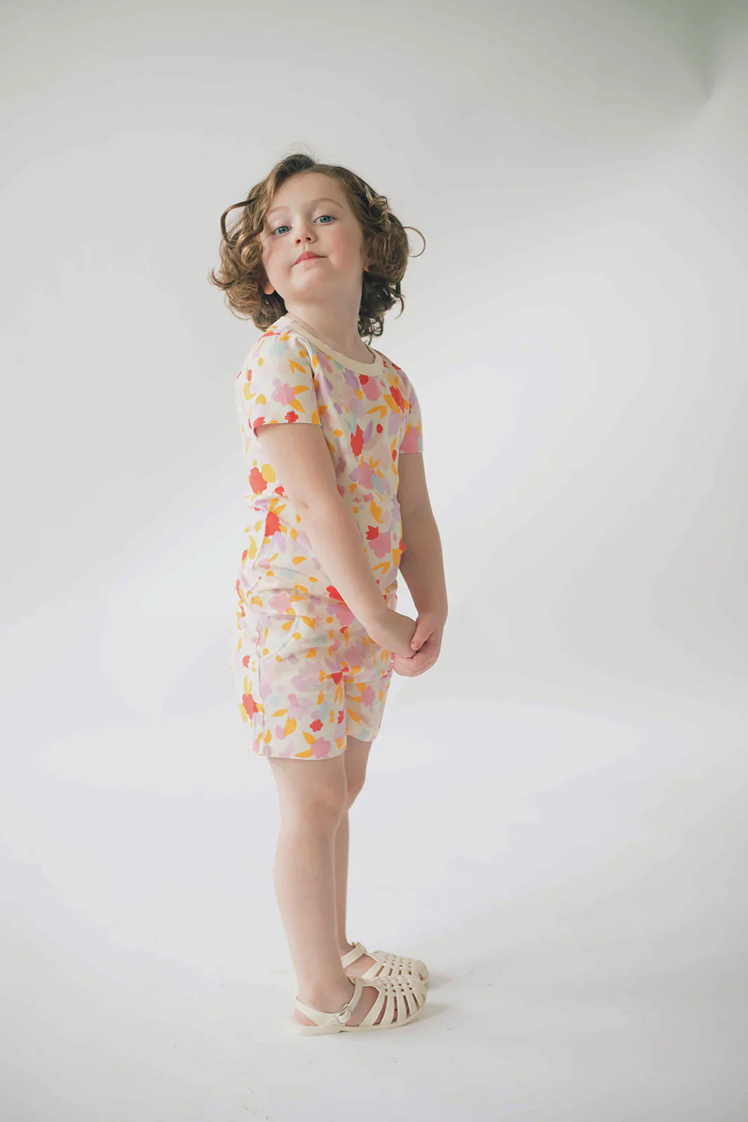 Abstract Floral T-Shirt Set - Image 2