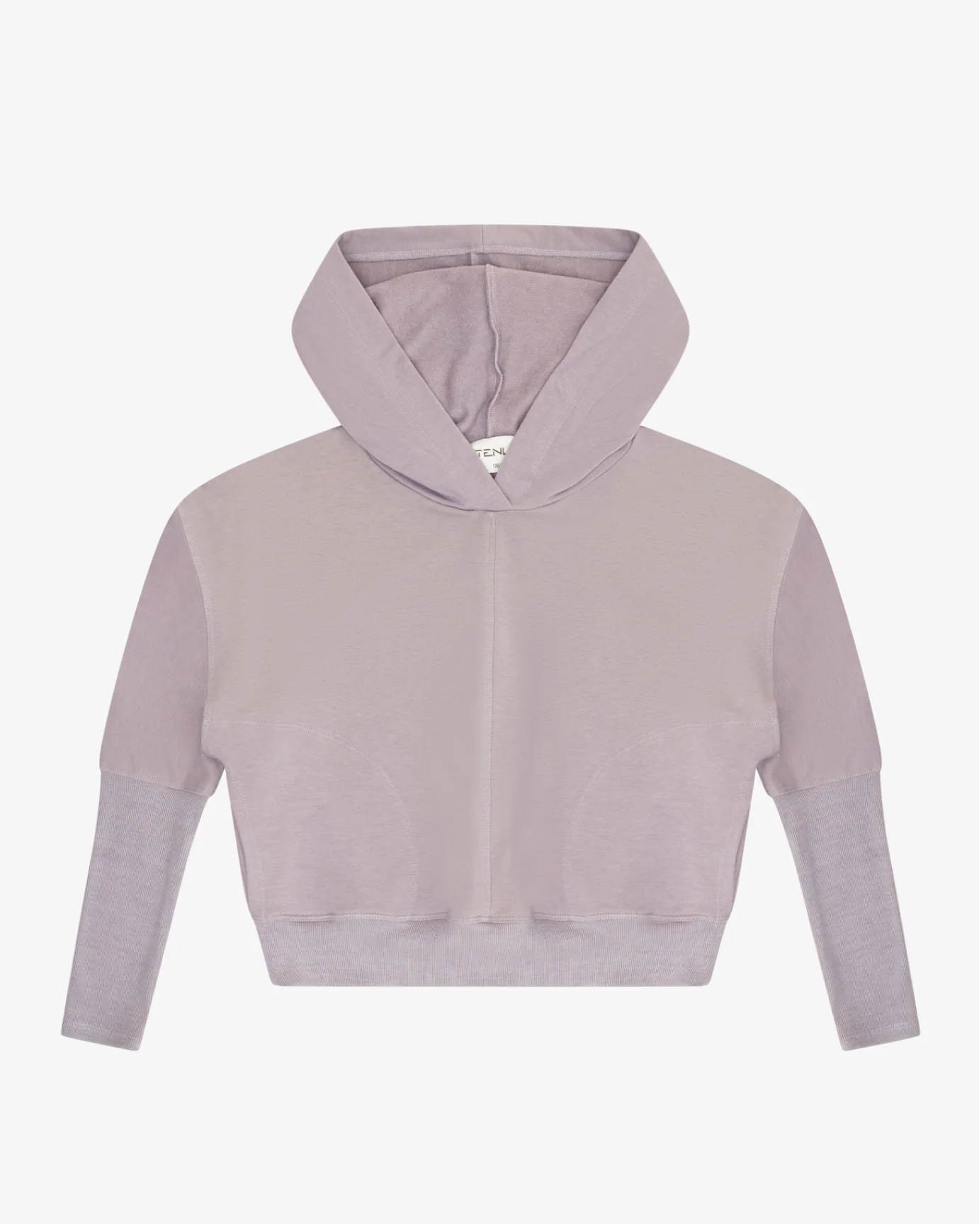 TENLY - Cobblestone French Terry Dolman Pocket Hoodie