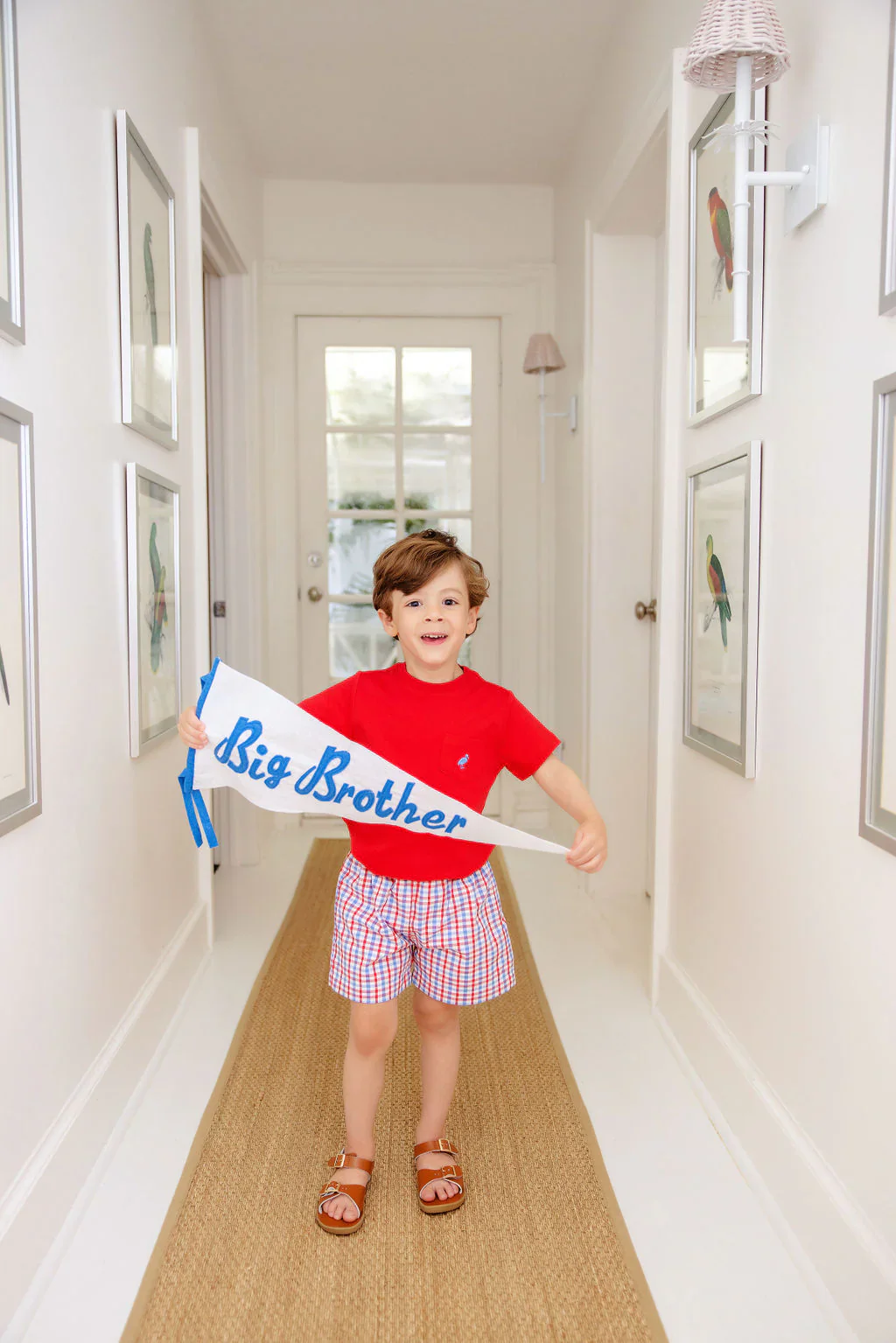 The Beaufort Bonnet Company - Carter Crewneck - Richmond Red with Park City Periwinkle - Image 2