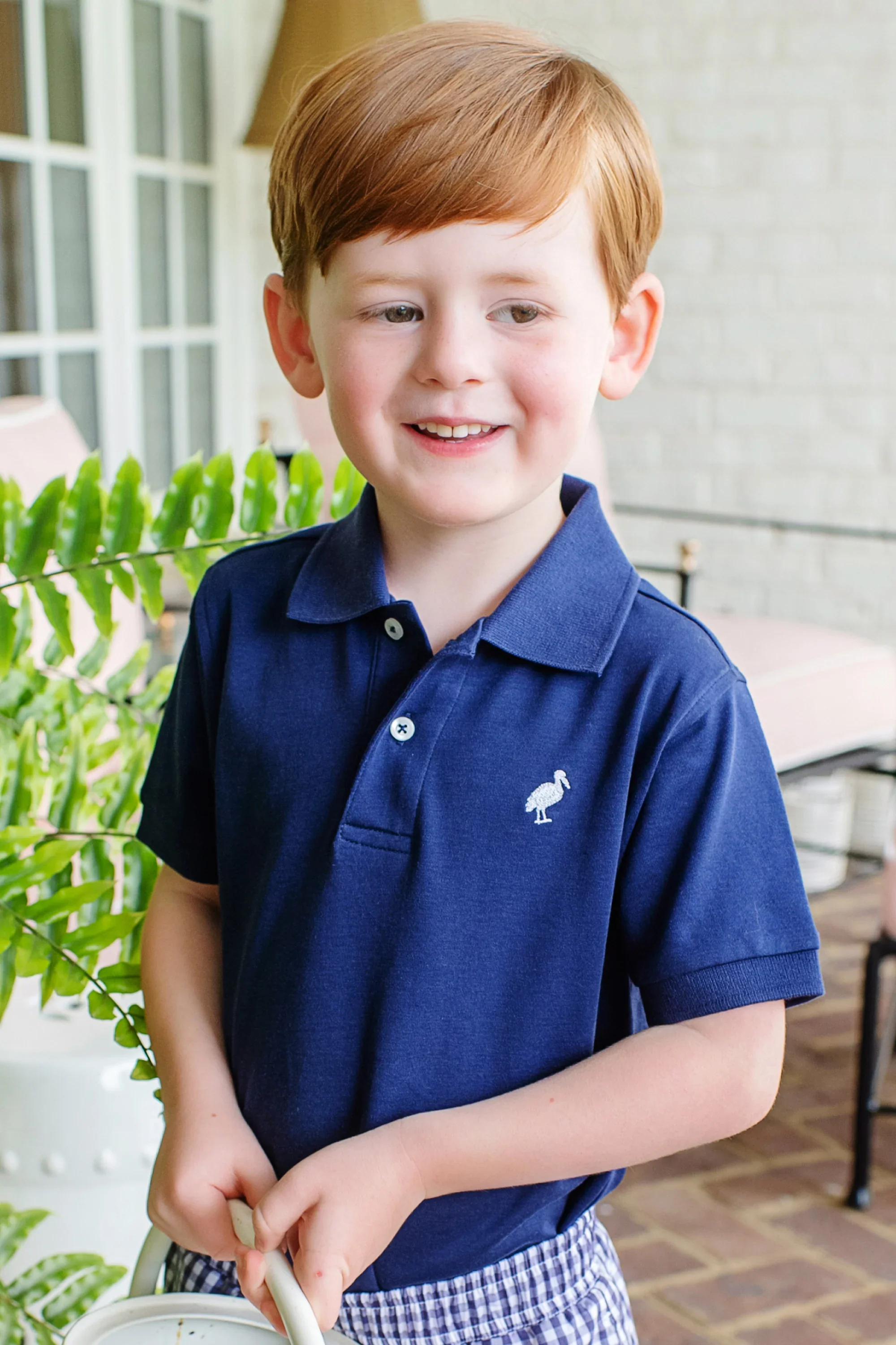 The Beaufort Bonnet Company - Prim & Proper Polo - Nantucket Navy/Worth Ave White - Image 3