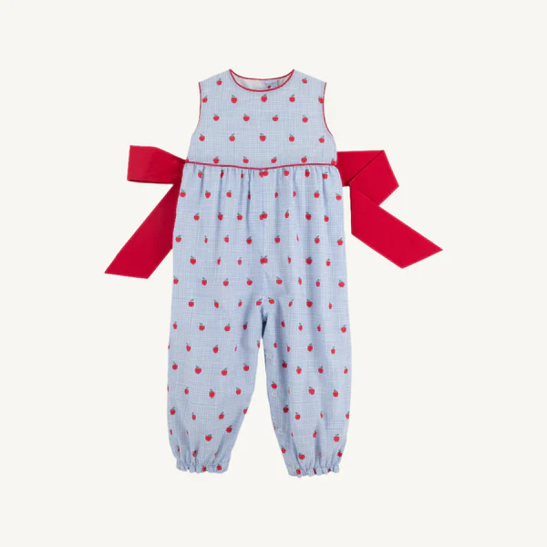 The Beaufort Bonnet Company - Sleeveless Rebecca Romper Apple of My Eye