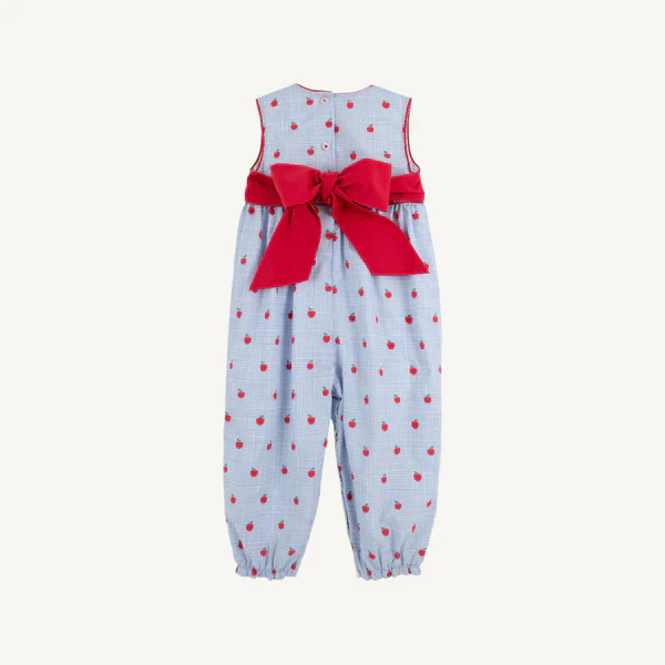 The Beaufort Bonnet Company - Sleeveless Rebecca Romper Apple of My Eye - Image 2