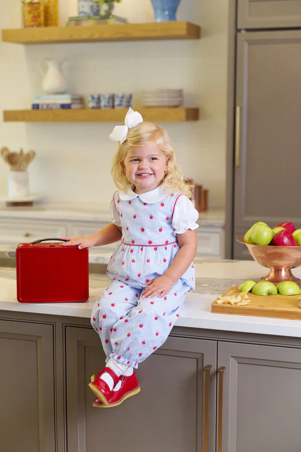 The Beaufort Bonnet Company - Sleeveless Rebecca Romper Apple of My Eye - Image 3