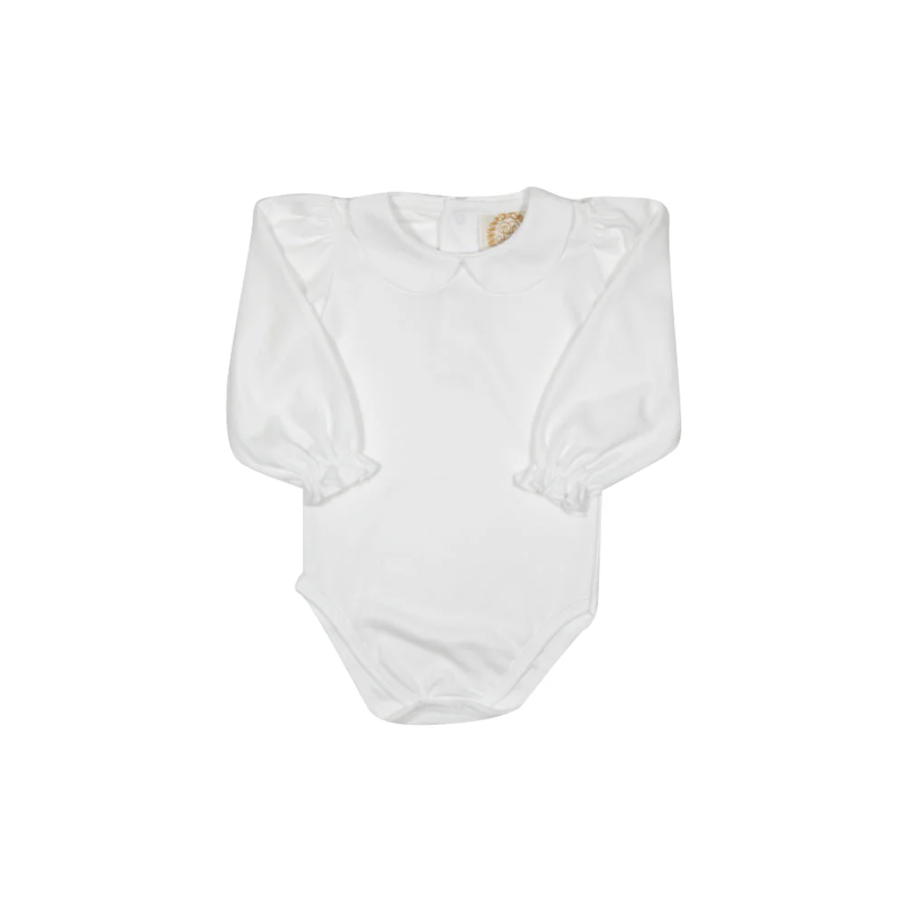 The Beaufort Bonnet Company - Worth Ave White Maudes Peter Pan Collar Shirt