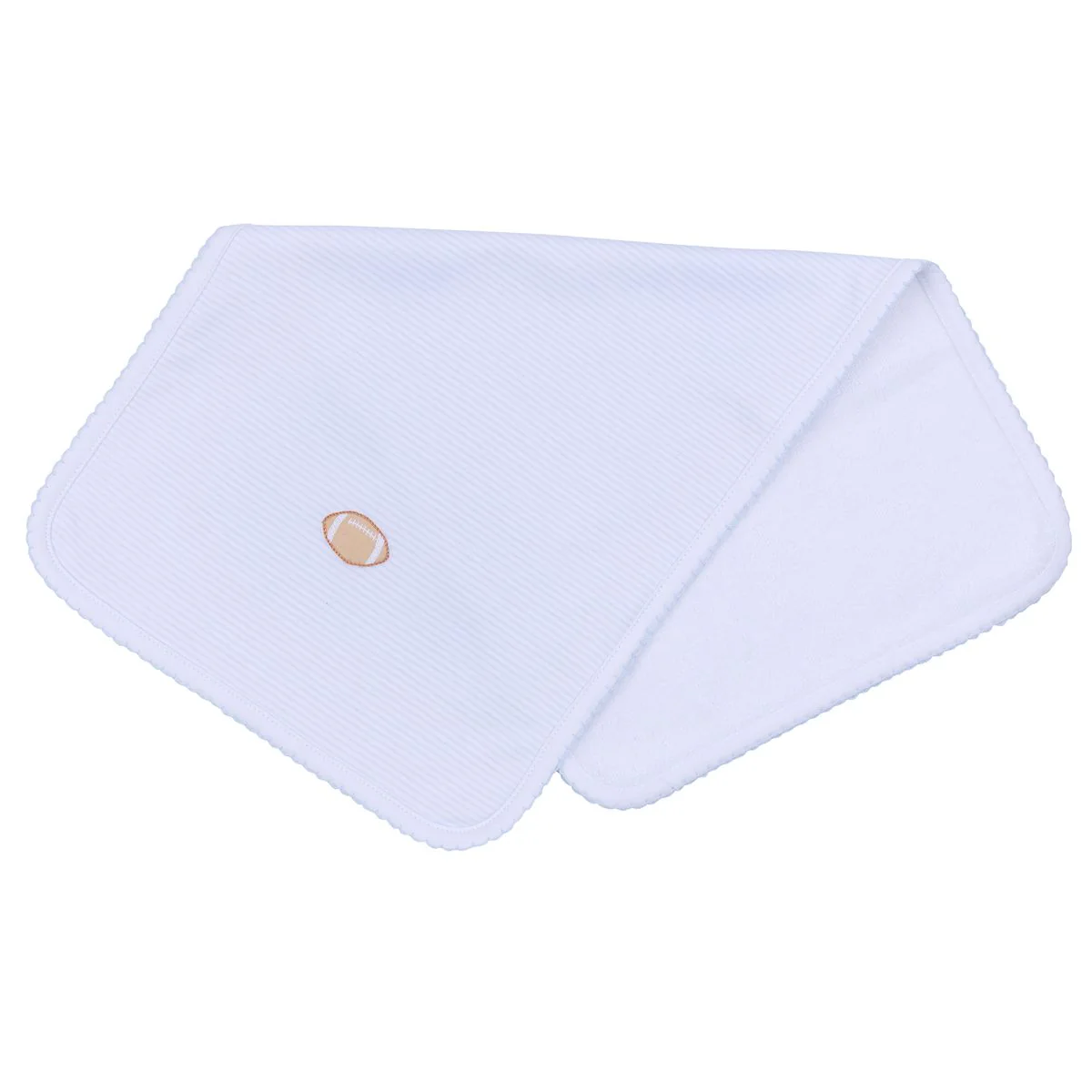 Touchdown Cutie Light Blue Emb Burp Cloth