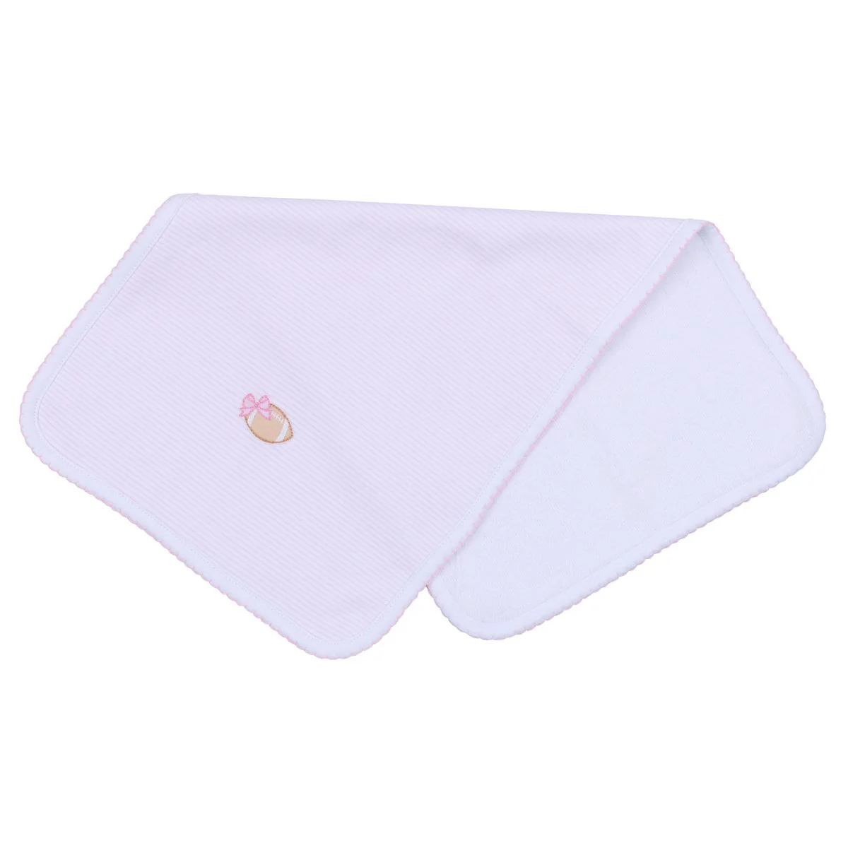 Touchdown Cutie Pink Emb Burp Cloth
