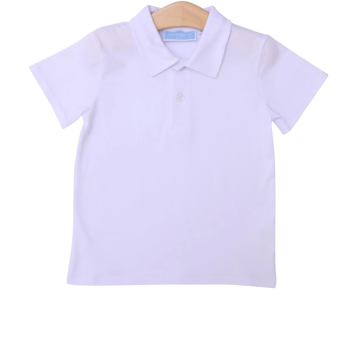 Trotter Street Kids - Polo- White