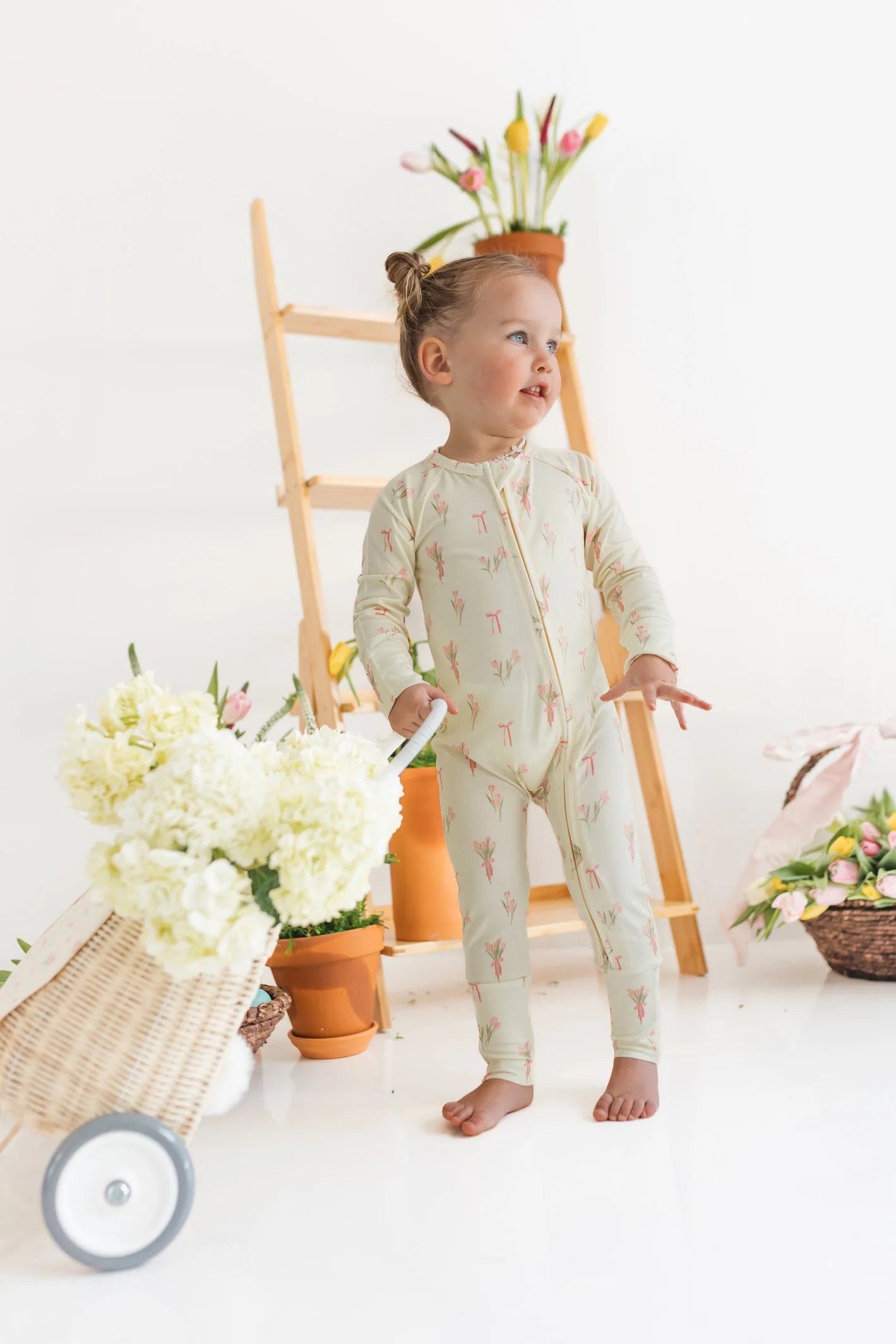 Tulip Fields Zipper Romper