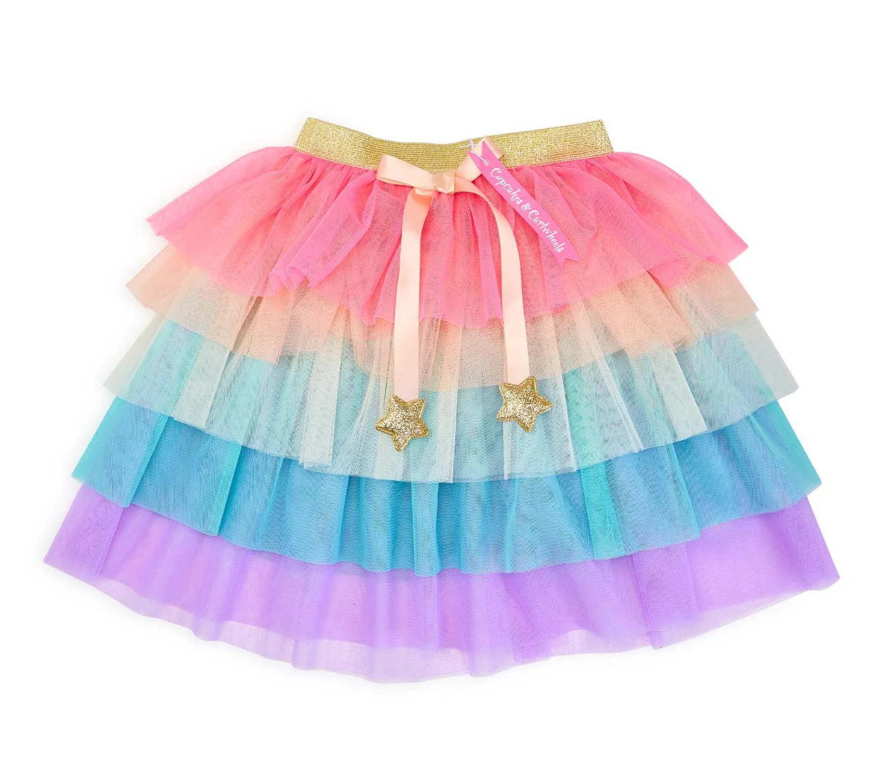 Two's Company - Rainbow Ruffles Tulle Dress Up Tutu