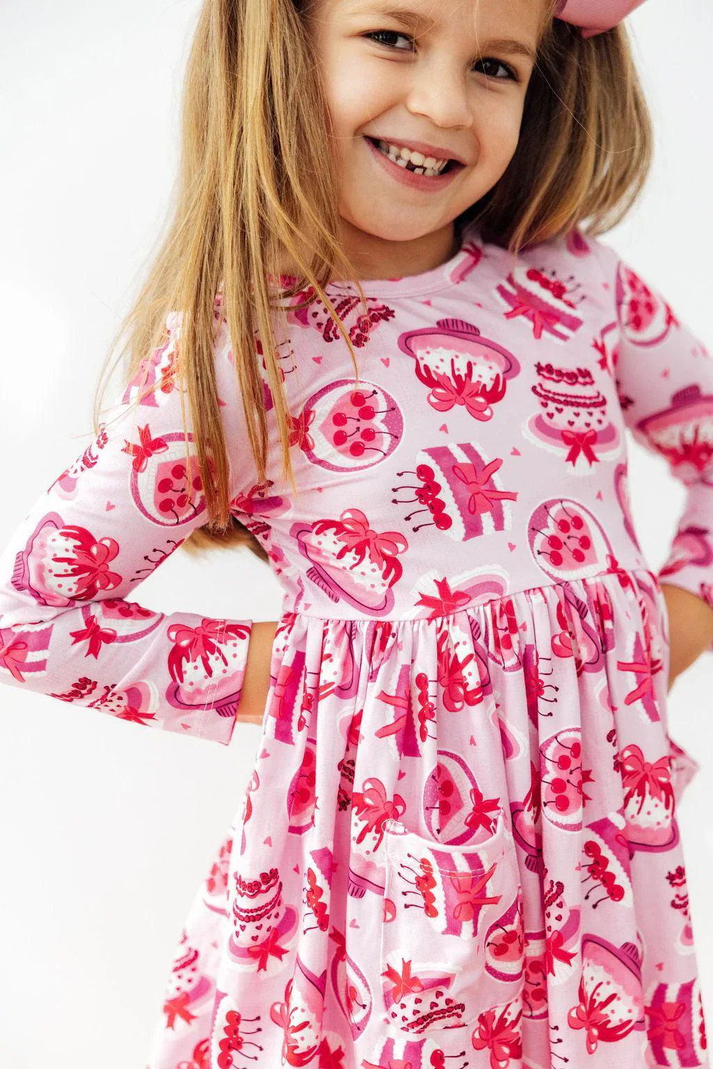 Vintage Cakes L/S Pocket Twirl Dress