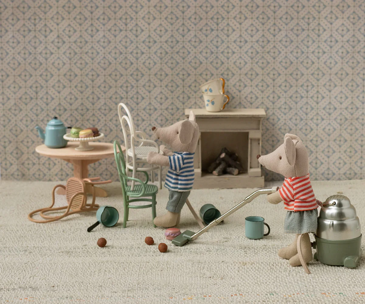 Vintage single bed, Mouse - Mint - Image 2
