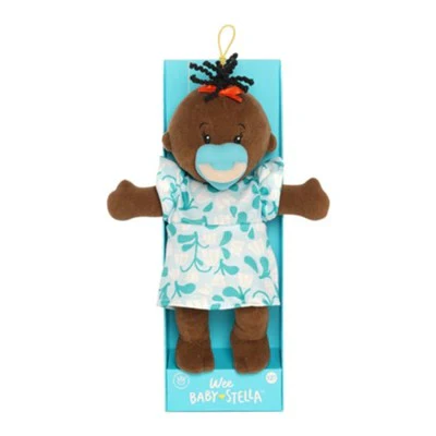 Manhattan Toy - Wee Baby Stella Doll Brown with Black Wavy Tuft - Image 2
