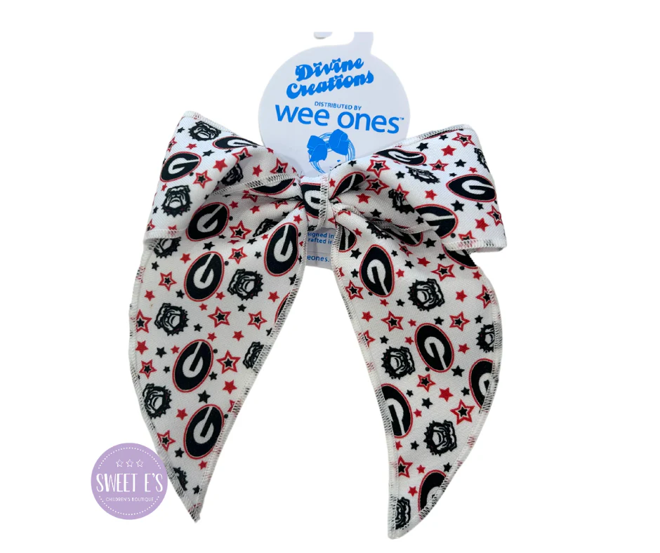wee ones - College Star Fabric Bow - Image 3