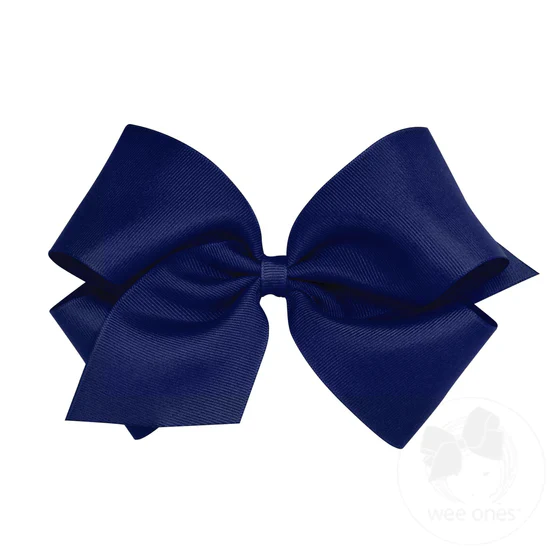 Classic Grosgrain Girls Hair Bow (Plain Wrap) - Image 10