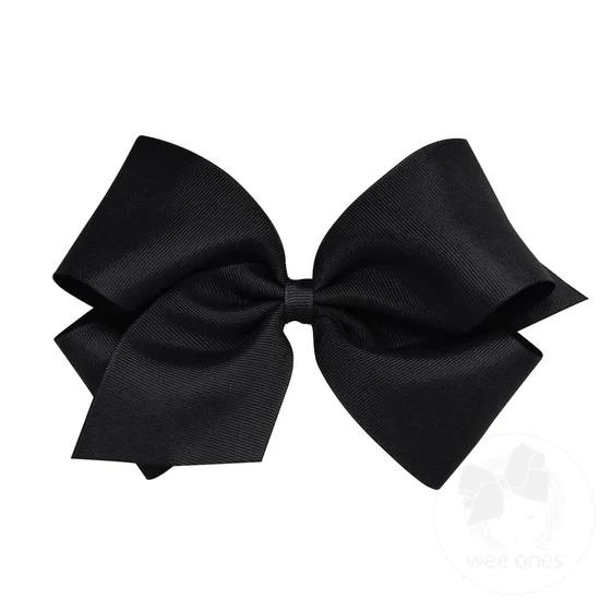 Classic Grosgrain Girls Hair Bow (Plain Wrap) - Image 13
