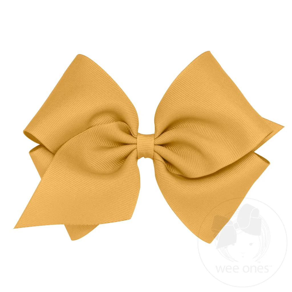 Classic Grosgrain Girls Hair Bow (Plain Wrap) - Image 14