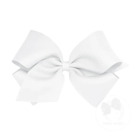 Classic Grosgrain Girls Hair Bow (Plain Wrap) - Image 5