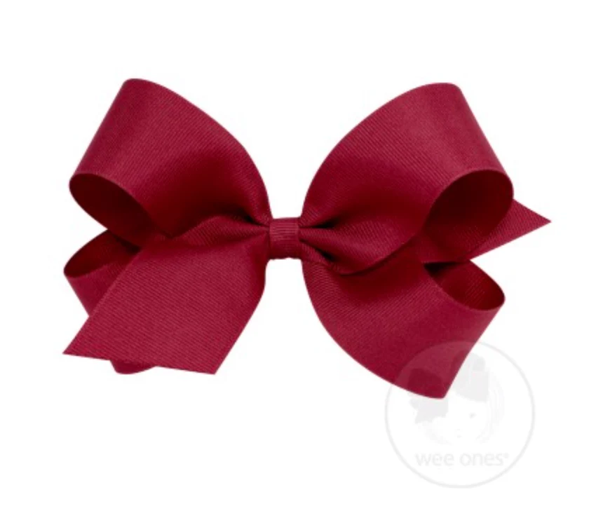 Wee Ones - Large Classic Grosgrain Hair Bow (Plain Wrap) - Image 21