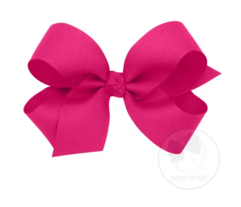 Wee Ones - Large Classic Grosgrain Hair Bow (Plain Wrap) - Image 6
