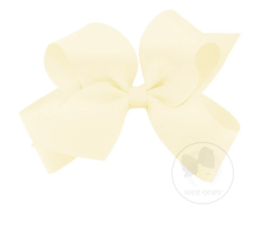 Wee Ones - Medium Classic Grosgrain Hair Bow (Plain Wrap) - Image 11