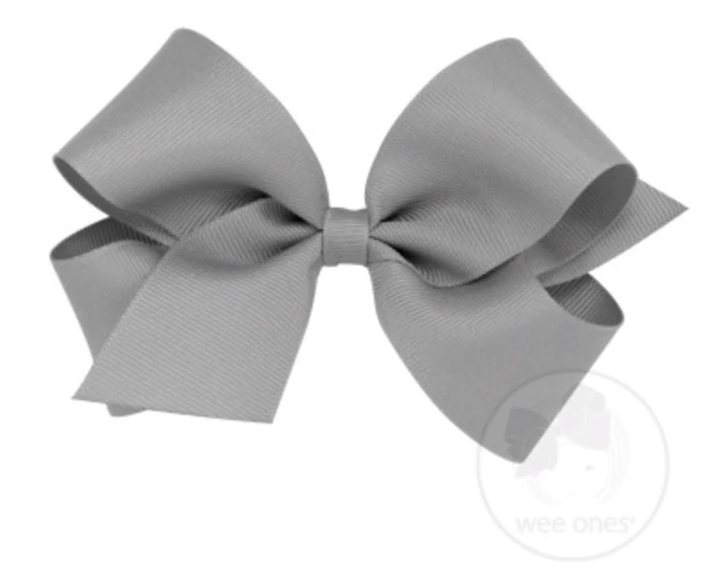 Wee Ones - Medium Classic Grosgrain Hair Bow (Plain Wrap) - Image 12