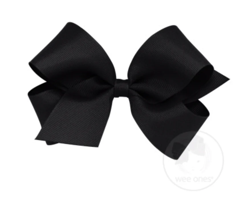 Wee Ones - Medium Classic Grosgrain Hair Bow (Plain Wrap) - Image 14
