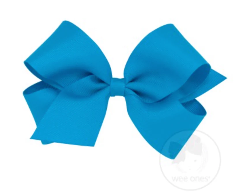 Wee Ones - Medium Classic Grosgrain Hair Bow (Plain Wrap) - Image 17