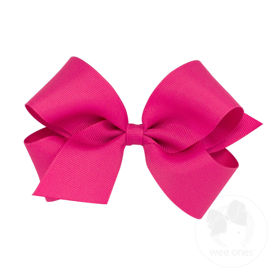 Wee Ones - Medium Classic Grosgrain Hair Bow (Plain Wrap) - Image 21