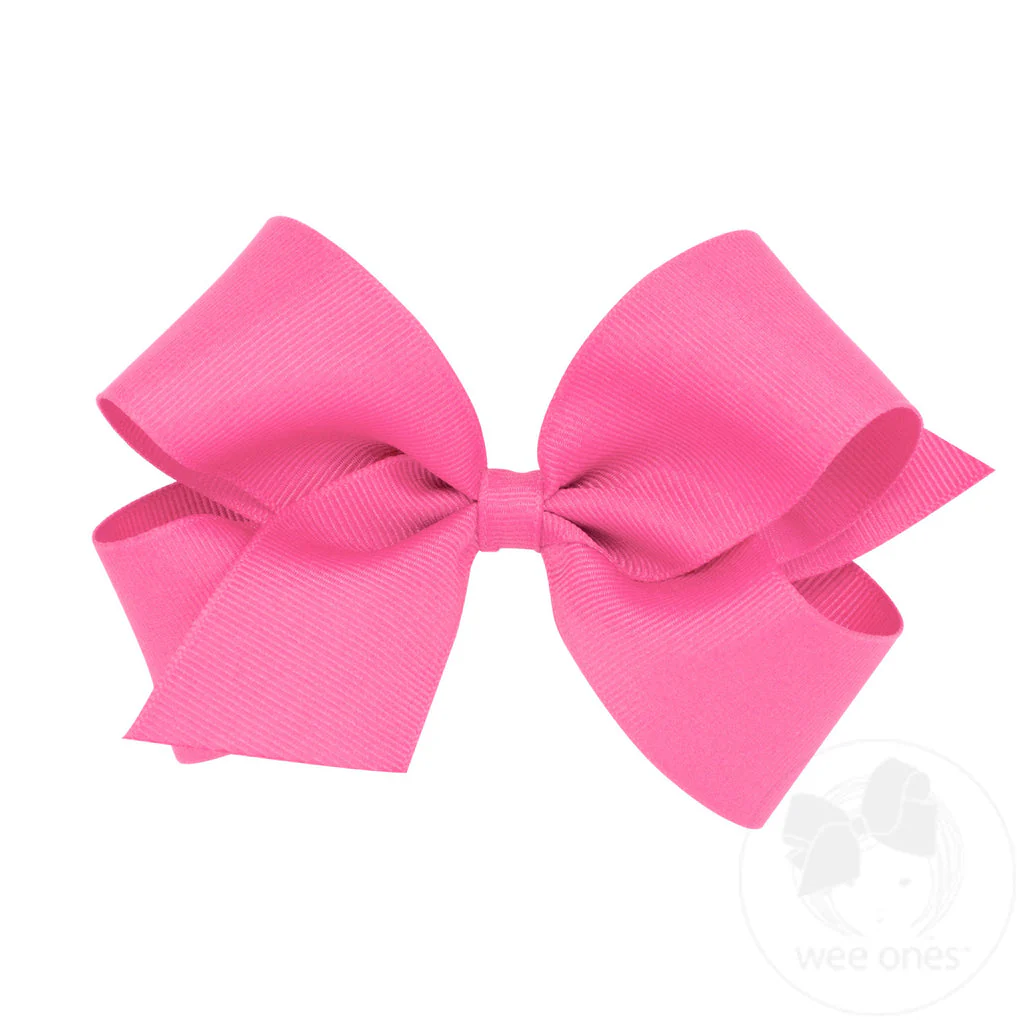 Wee Ones - Medium Classic Grosgrain Hair Bow (Plain Wrap) - Image 24