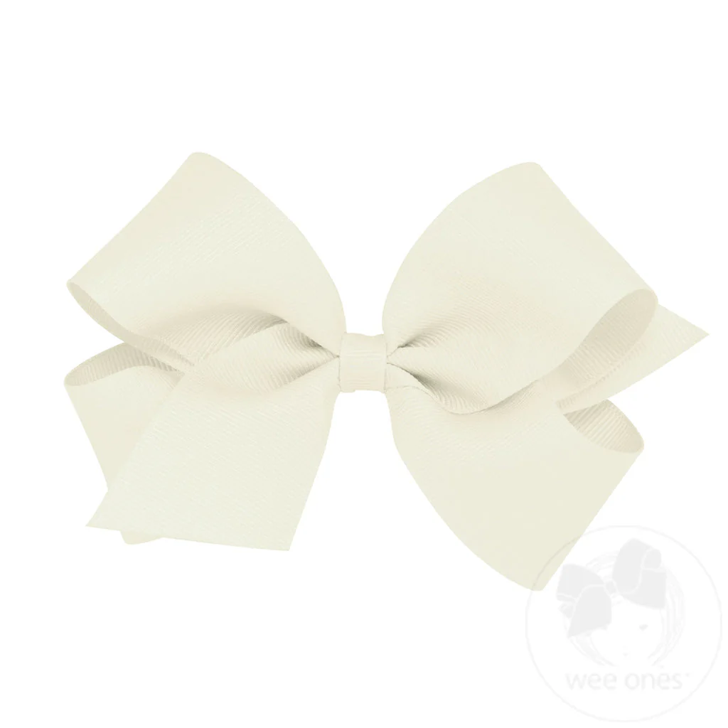 Wee Ones - Medium Classic Grosgrain Hair Bow (Plain Wrap) - Image 25
