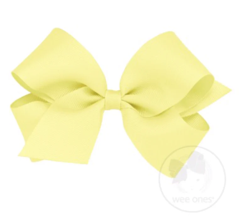 Wee Ones - Medium Classic Grosgrain Hair Bow (Plain Wrap) - Image 5