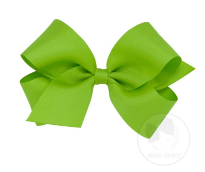 Wee Ones - Medium Classic Grosgrain Hair Bow (Plain Wrap) - Image 7