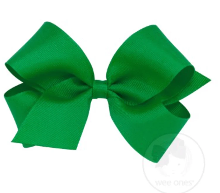 Wee Ones - Medium Classic Grosgrain Hair Bow (Plain Wrap) - Image 8