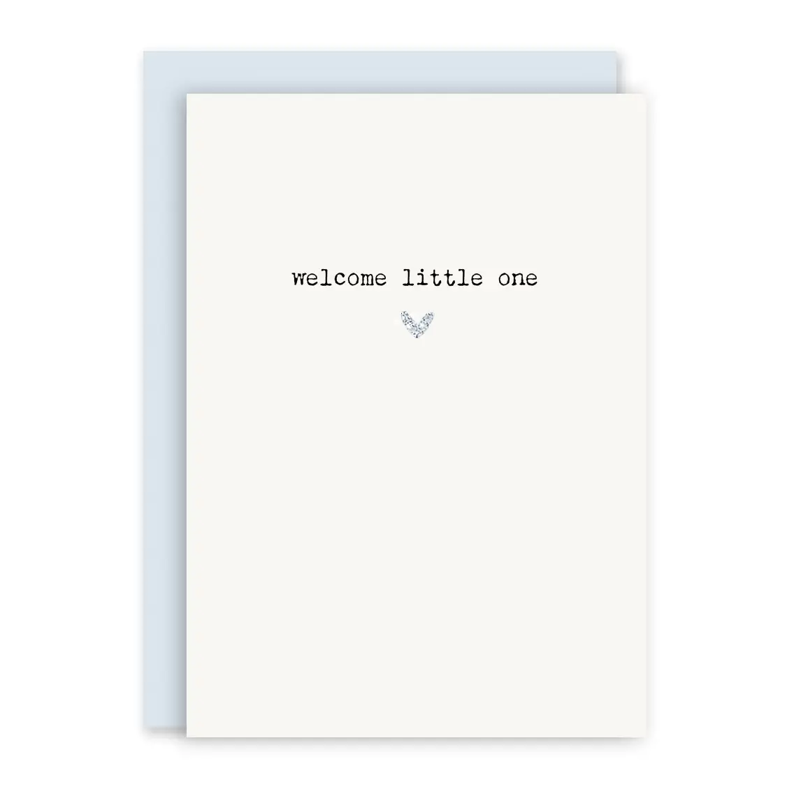 Welcome Little One (Blue) - Baby Card