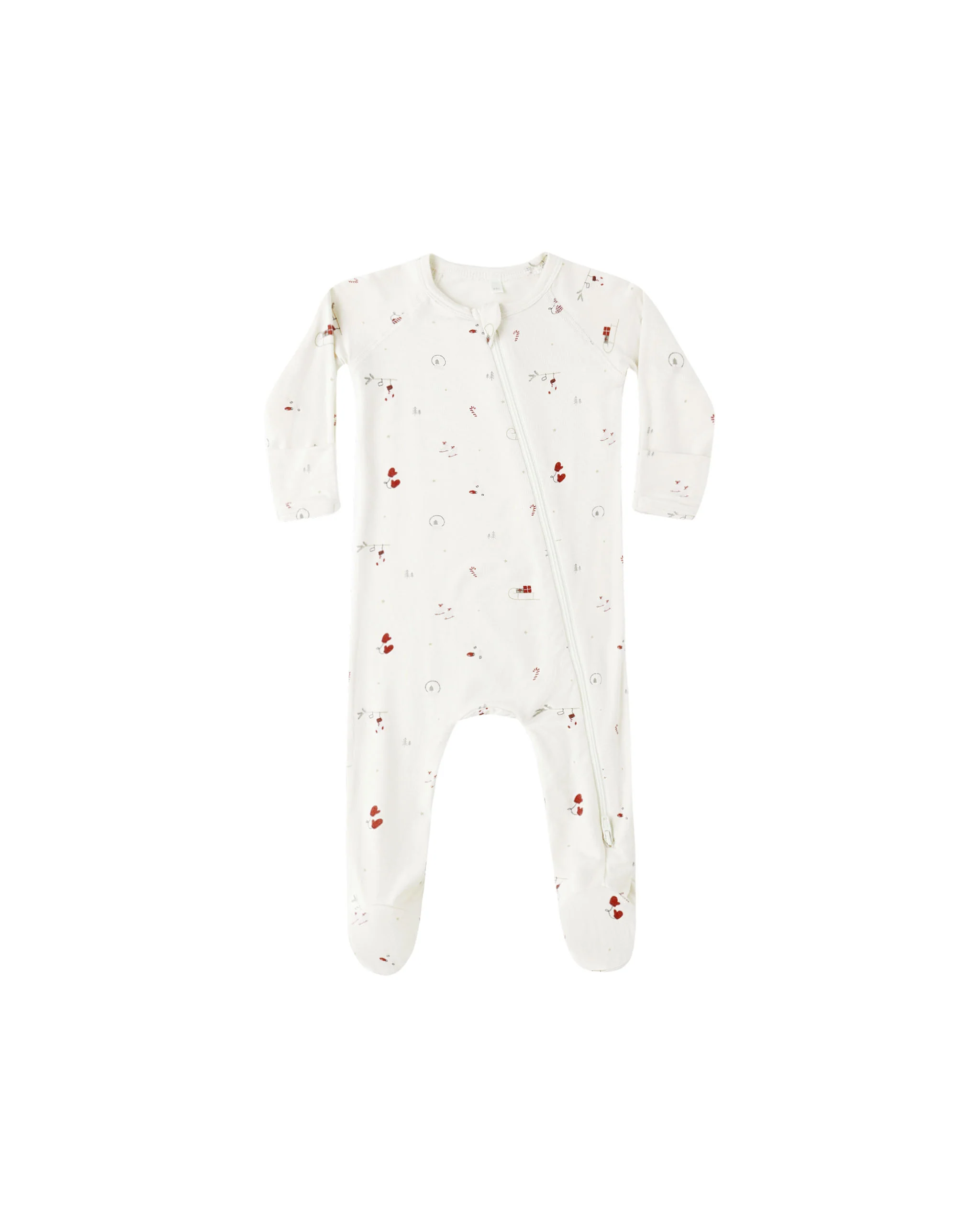 Winter Wonderland Bamboo Zip Footie