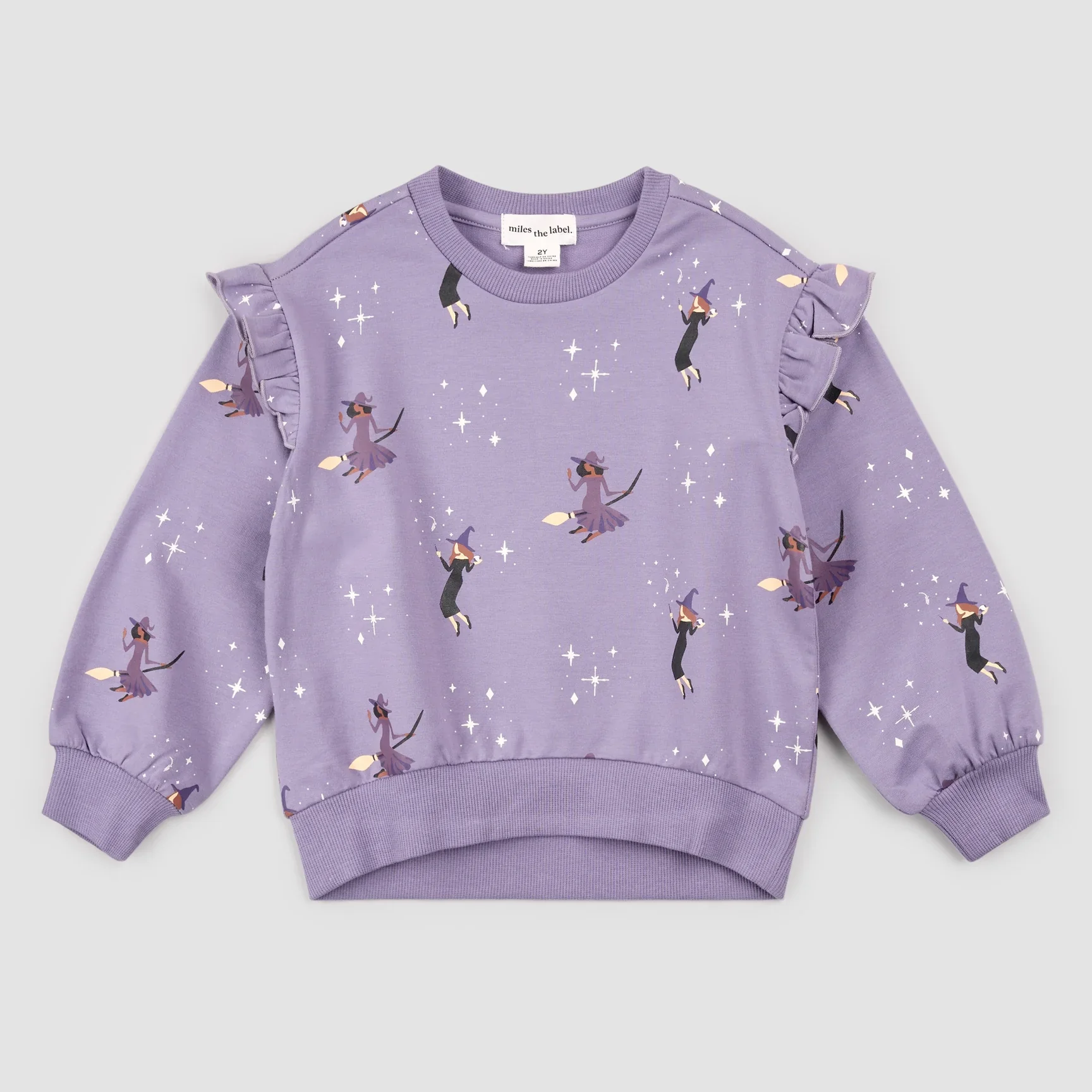 Witches Purple Ruffle Sweatshirt - Image 2