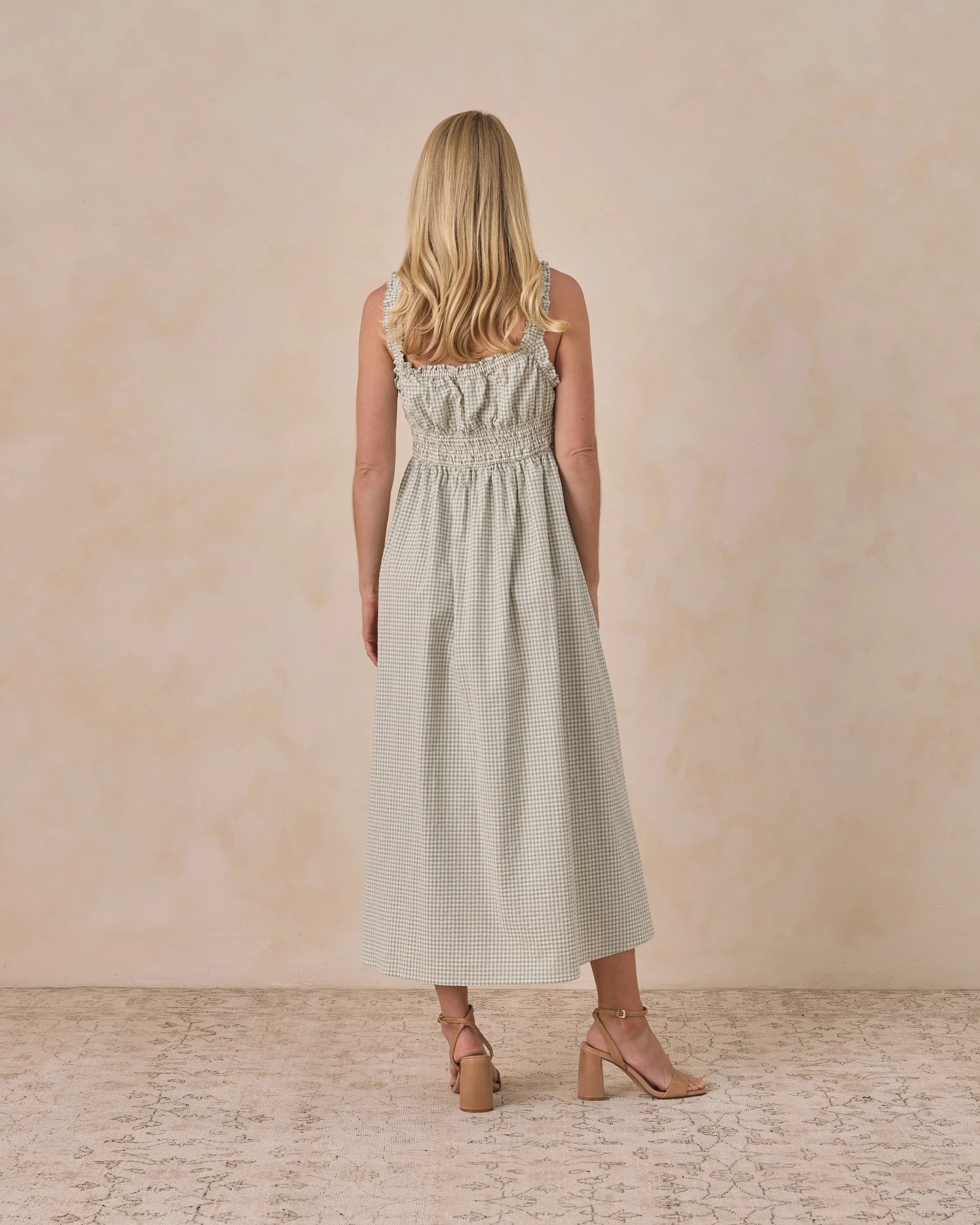 Women's Eucalyptus Check Jane Dress - Image 4