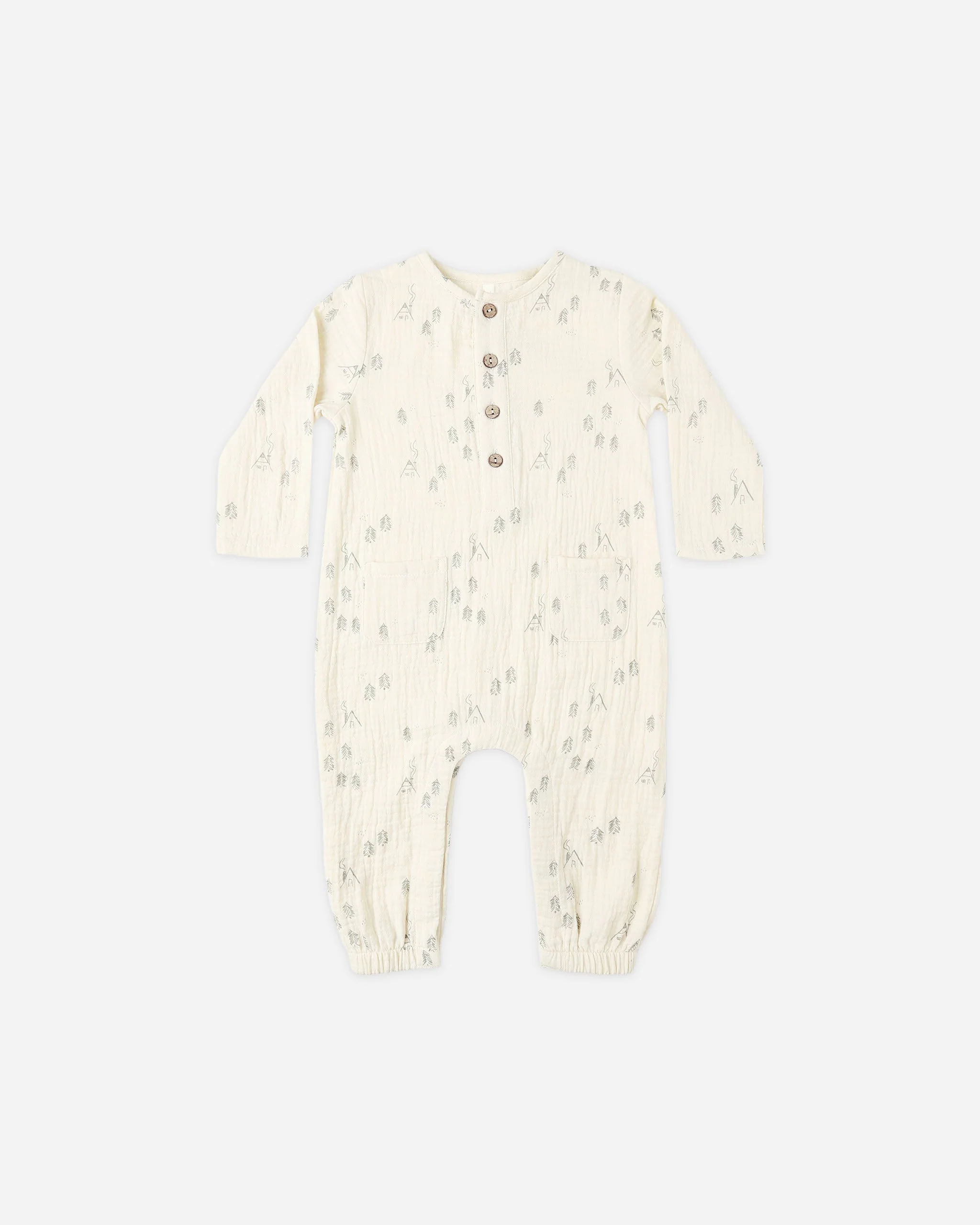 Woods Long Sleeve Woven Jumpsuit