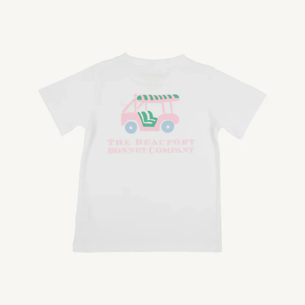 Worth Avenue White with Golf Cart Sir Proper's T-Shirt