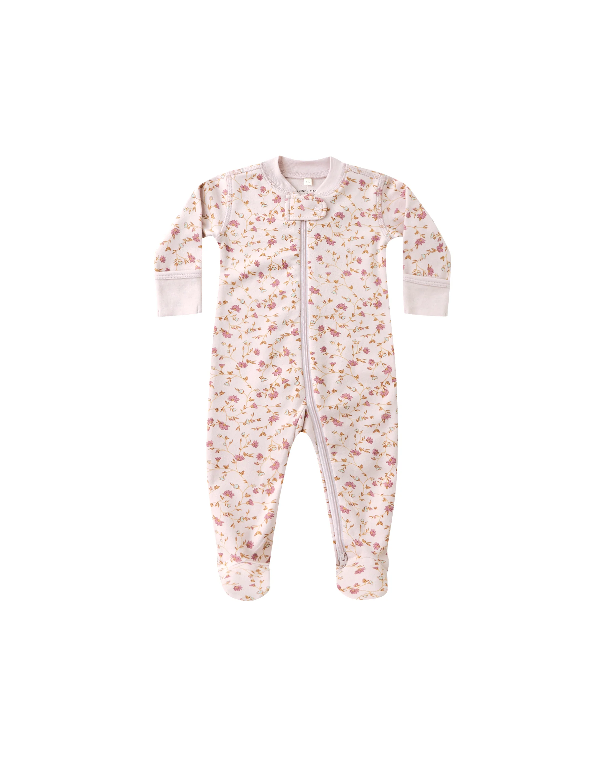 Garden Zip Long Sleeve Footie